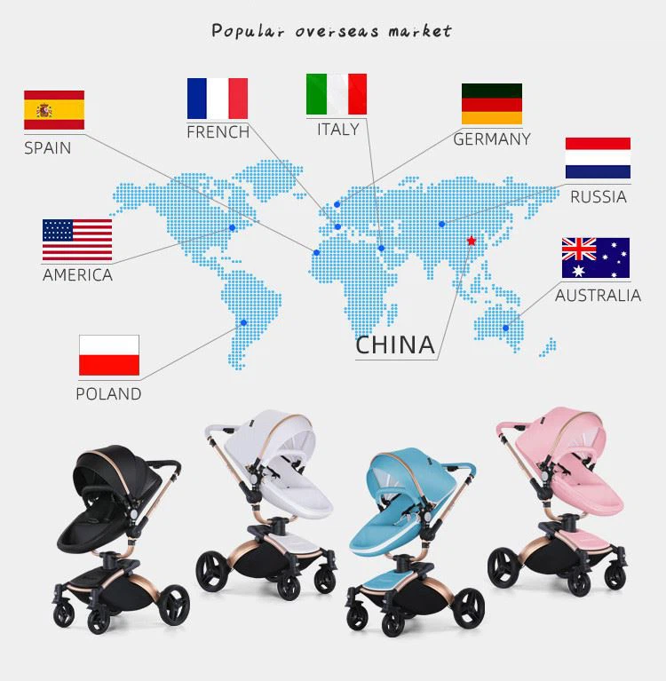 egg shape aluminum baby stroller